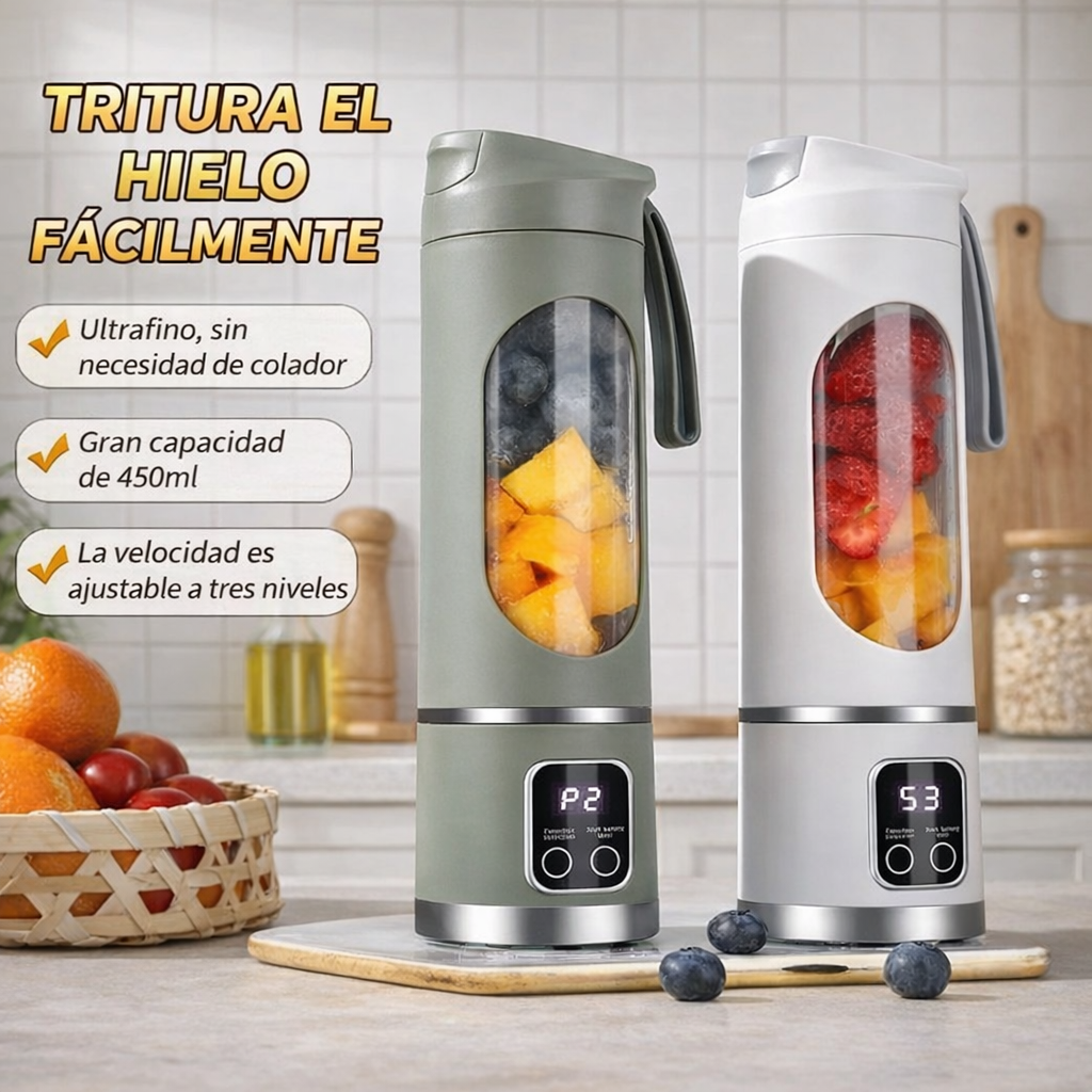 Mini Licuadora Portátil USB 10 Cuchillas – 450 ml